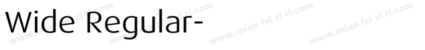 Wide Regular字体转换